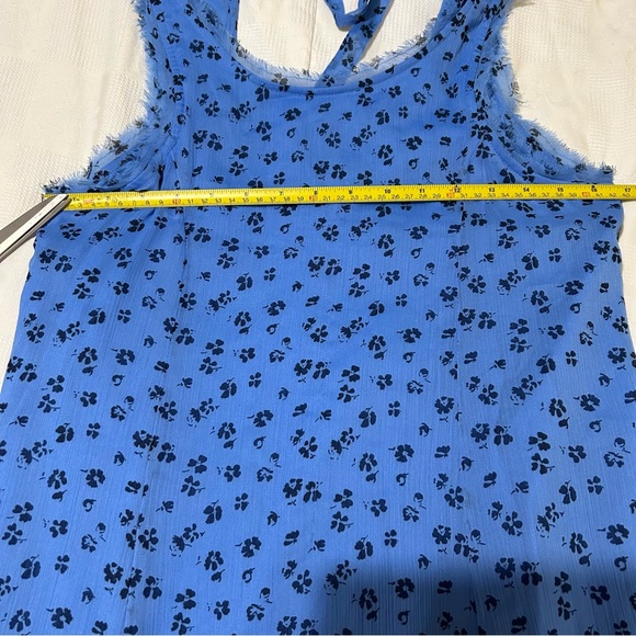 Abercrombie & Fitch blue lightweight gauzy sleeveless summer dress. - Picture 6 of 7